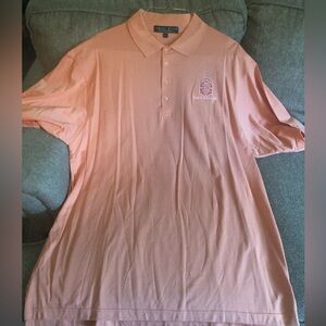 Men’s Orange/Peach Polo Shirt with Relaxed Fit